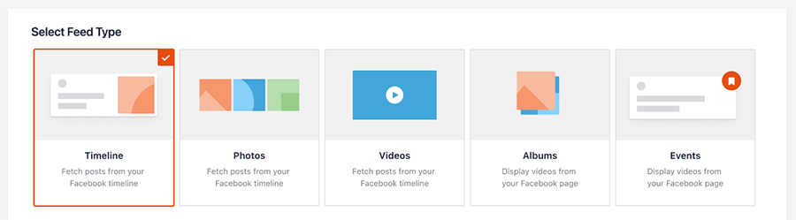 Select feed type video