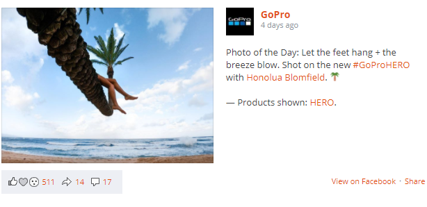 Publicación destacada en Facebook