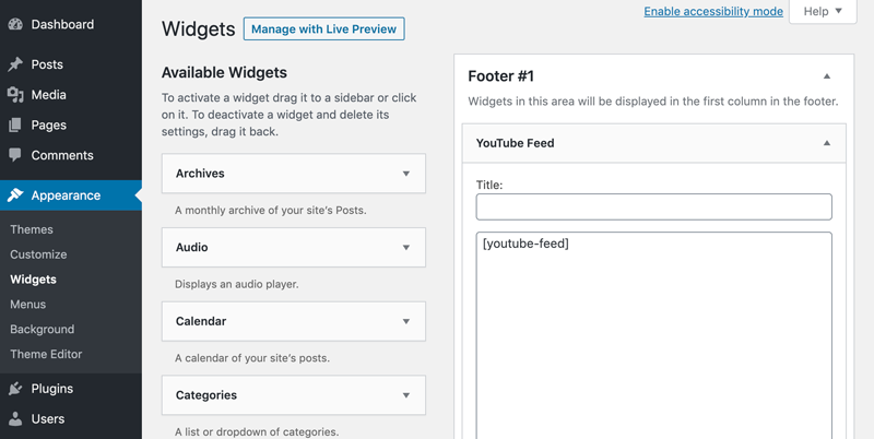 Zum Widget hinzufügen