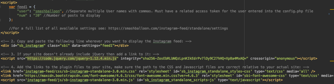 Tutti i contenuti di example.html