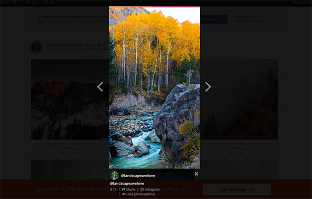 storie di istagram a schermo intero