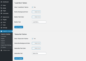 Feeds para o plugin YouTube WordPress - Personalizar 4