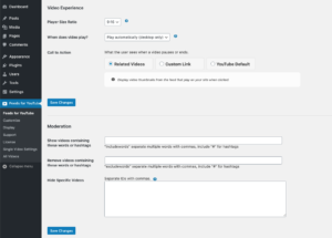 Feeds para o plugin YouTube WordPress - Personalizar 5