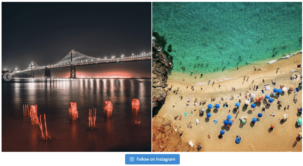 plugin de widget de apresentação de slides do instagram
