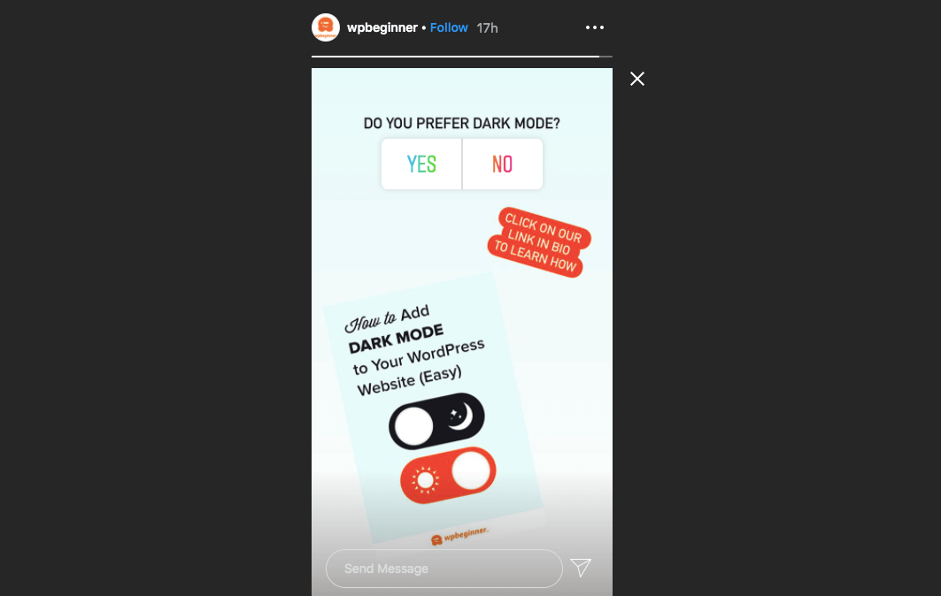 sondage instagram