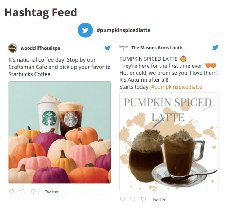 twitter feed pro Beispiel