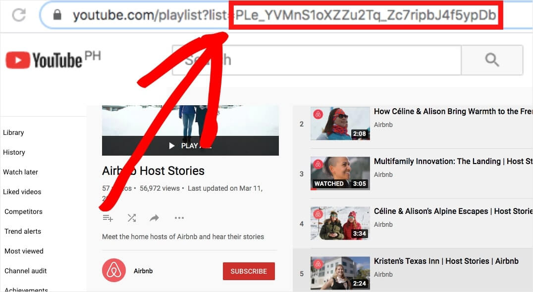 Playlist-ID für Ihre Video-Testimonials erhalten 