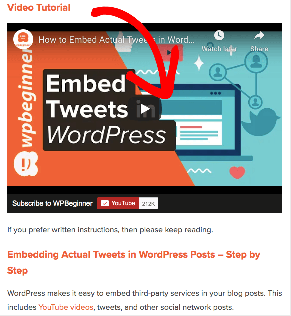 Video auf Ihrer Website für SEO einbetten