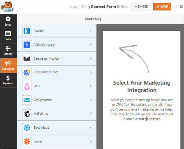 wpforms recensione email marketing