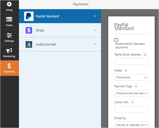 wpforms revisione del pagamento