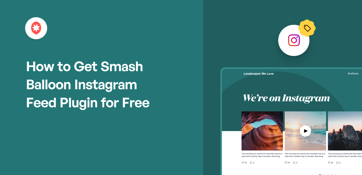 Smash Balloon Instagram Feed プラグインを無料で入手する方法