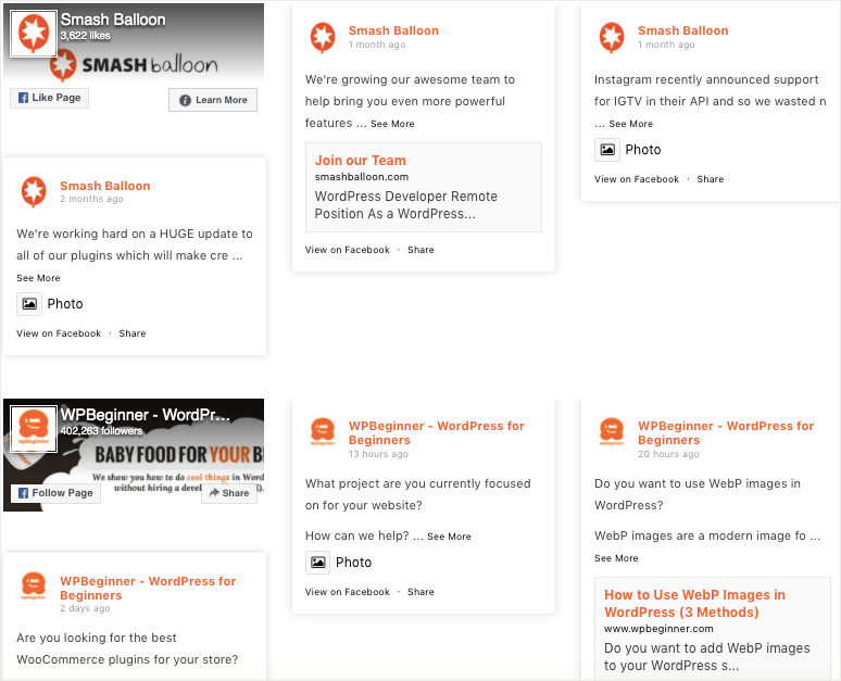 smash balloon custom facebook feed free multiple feeds