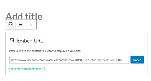 facebook oembed ejemplo