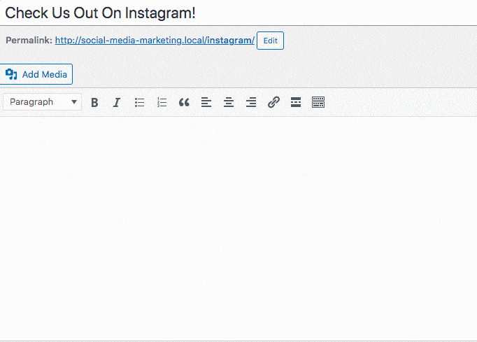 publicar no instagram para wordpress oembed