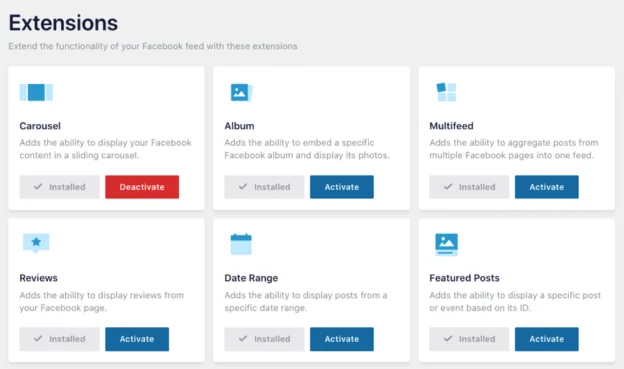 How to use the Carousel extension to display your Facebook feed as a ...