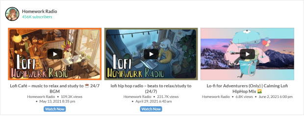 video feed livestream ejemplo