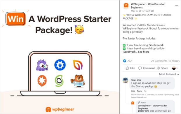 wordpress wpbeginner rendre un groupe facebook populaire