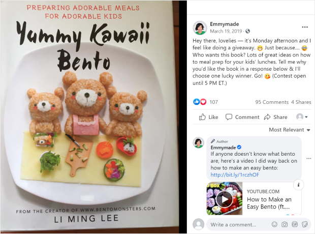 concours avec prix sur facebook