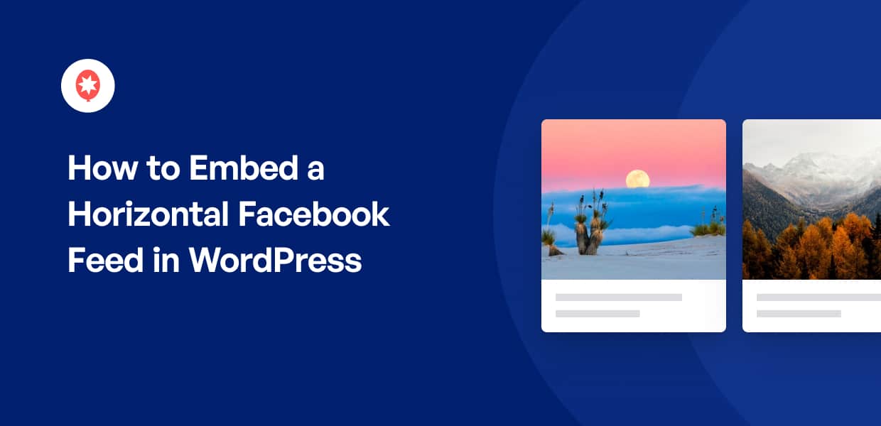 Wie man einen horizontalen Facebook-Feed in WordPress einbettet