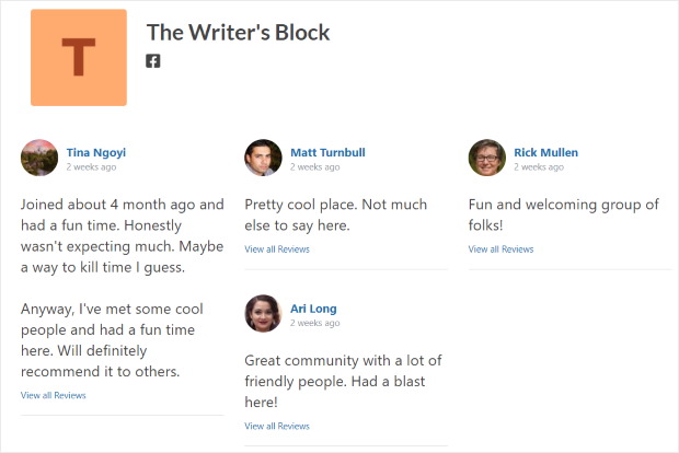 maçonnerie layout facebook reviews feed