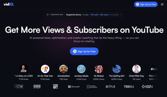 vidiq, strumento di marketing per YouTube