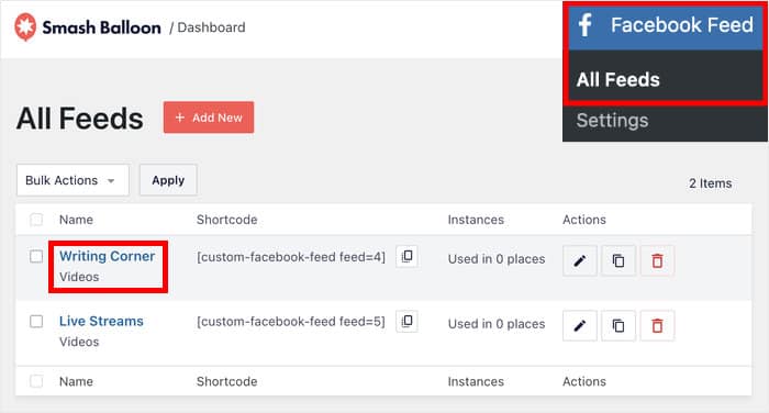 Facebookのビデオフィードをもう一度開きます