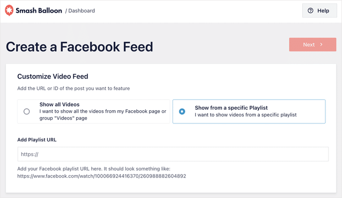 Facebookページからすべての動画を表示する