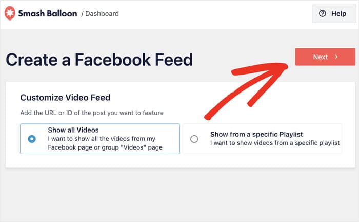 Facebookページからすべての動画を表示する
