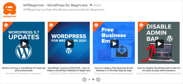 carrusel facebook video feed para conseguir más likes en facebook