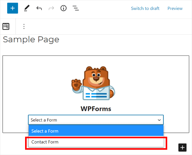 Wählen Sie Ihr Kontaktformular
