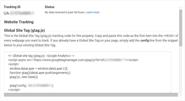 codice google analytics