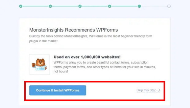 installare wpforms popup