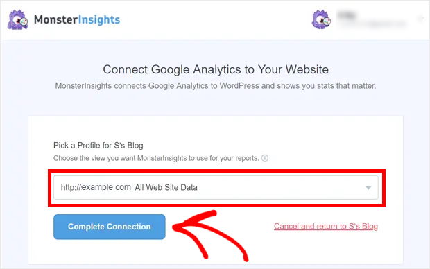 connessione completa