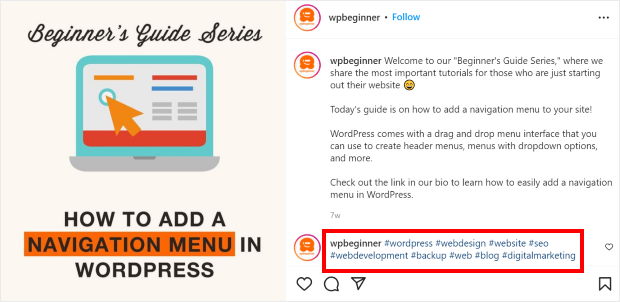 hashtags in instagram marketing