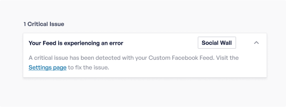 Health alerts for your feed