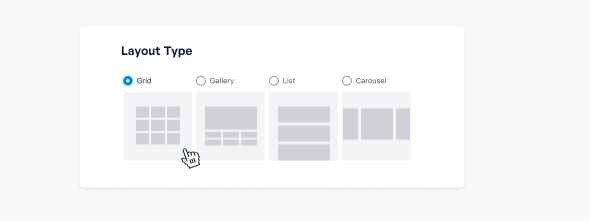 Mehrere Layout-Optionen