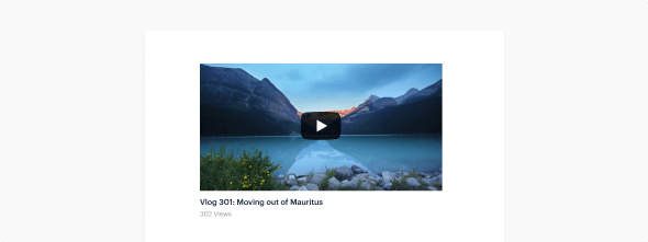 Benutzerdefinierte einzelne Videobeiträge