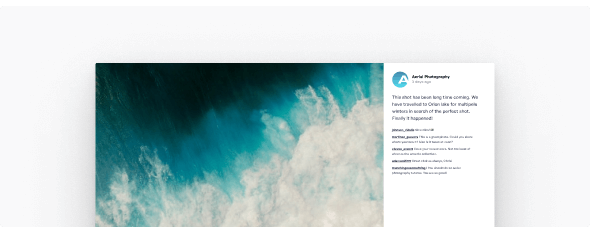 Popup media lightbox