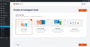 インスタグラムのフィードを作成する