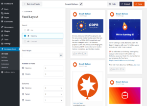 Création d'un flux Facebook