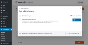 Création d'un flux Facebook