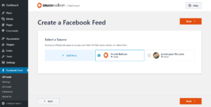 Création d'un flux Facebook