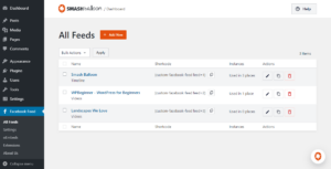 Gérer vos flux Facebook