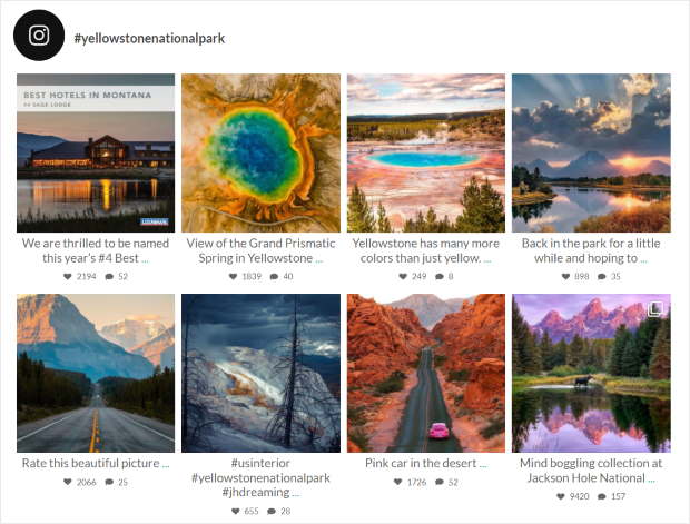 ハッシュタグフィード・グリッドレイアウト