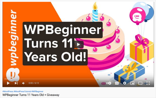 wpbeginner youtube sorteo