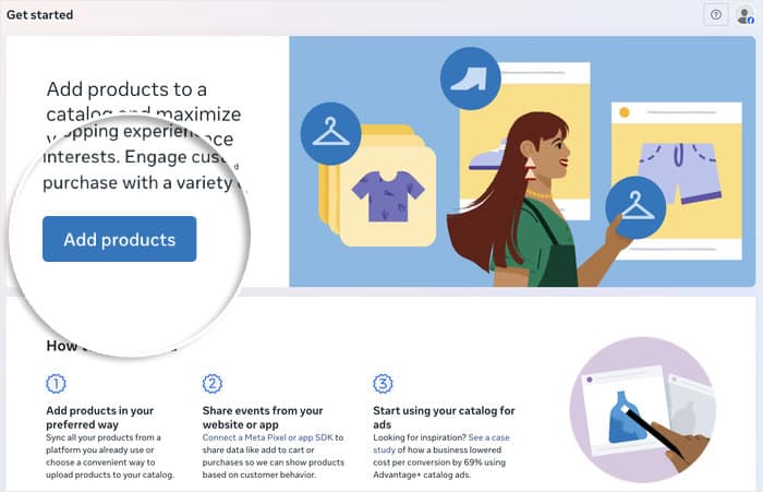 start adding product information to meta
