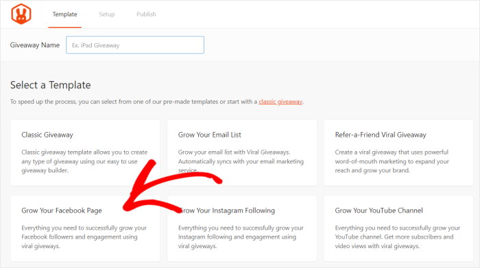 rafflepress facebook page