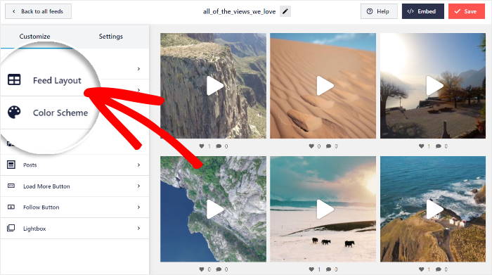 cambiar el diseño del feed de instagram