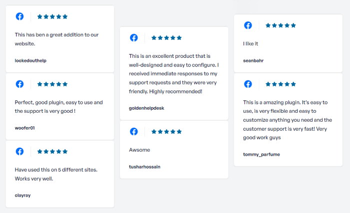 facebook bewertungen beispiel smash balloon