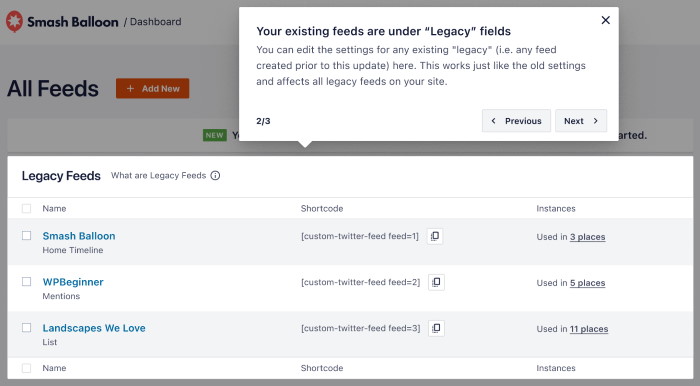 twitter legacy feeds